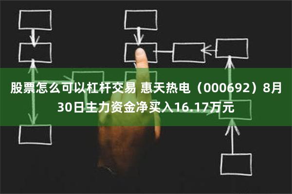 股票怎么可以杠杆交易 惠天热电（000692）8月30日主力资金净买入16.17万元